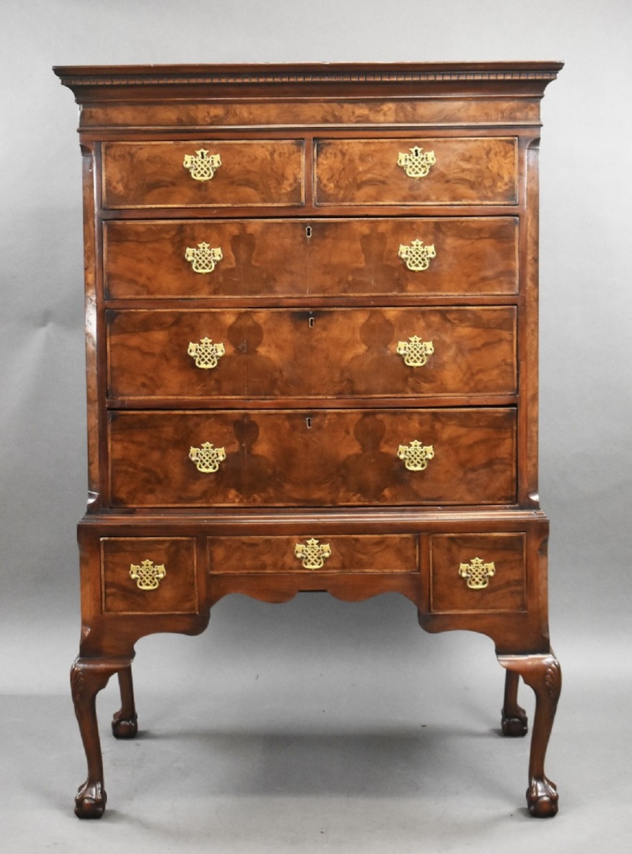 Walnut Chest on Stand