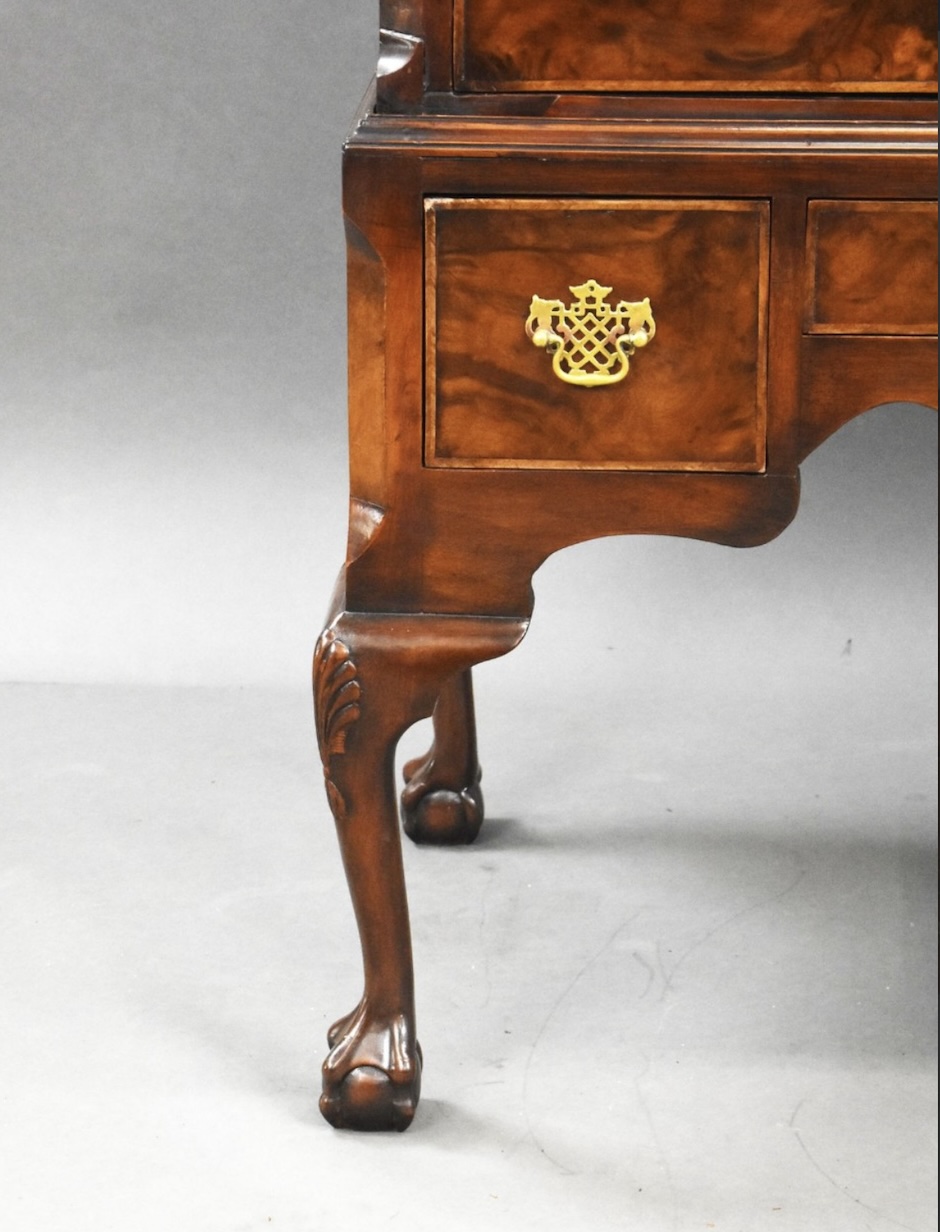 Walnut chest on stand leg